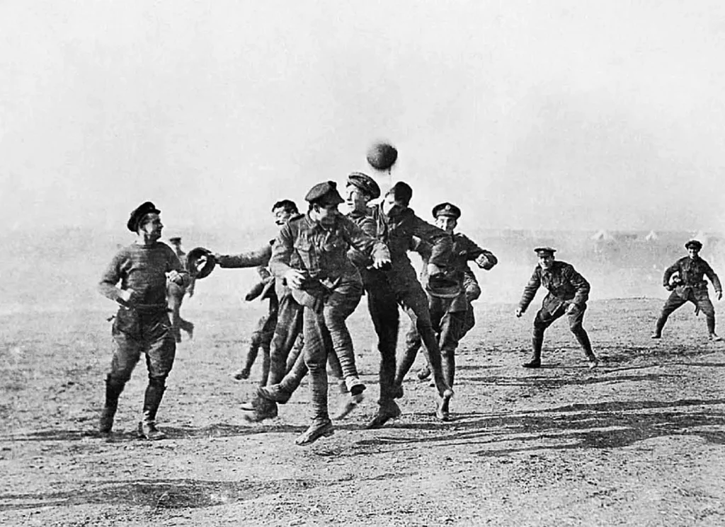 A football match during the Christmas Truce